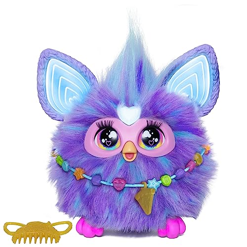 Furby Hasbro Purple Interactive Toy Plush - English version - Purple