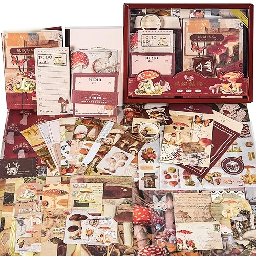 Scrapbooking Supplies Kit - Mushroom themed