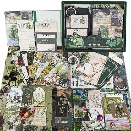 Scrapbooking Supplies Kit - Botanical