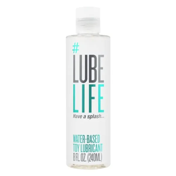 Lube Life Water-Based Toy Lubricant, Toy-Safe lube for Men, Women and Couples, Non-Staining, 8 Fl Oz