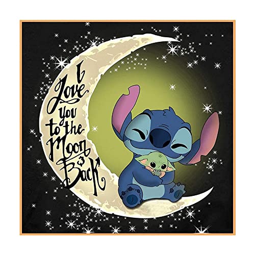 Cartoon Stamped Cross Stitch Kits- Counted Cross Stitch Kits for Beginners Adults Needlepoint Cross-Stitch Patterns Dimensions Needlecrafts Embroidery Kits Arts and Crafts(11.8X11.8inch) - Cartoon-2