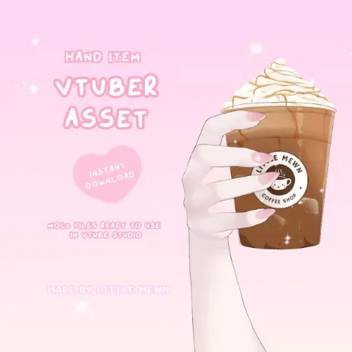 VTuber Asset | Rigged Iced Latte