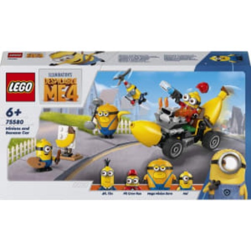 LEGO Despicable Me 4 Minions and Banana Car 75580