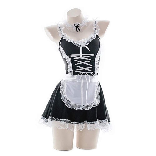 Femboy wears maid outift