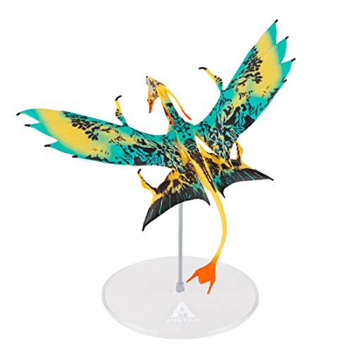 McFarlane Toys , Disney Avatar, World of Pandora Yellow Mountain Banshee Avatar Movie Figure, Disney Toys Collectible Figure with Collectors Stand, Ages 8+ - Colour 1