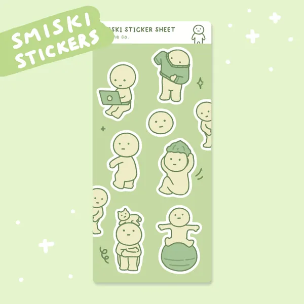 Smiski Sticker Sheet