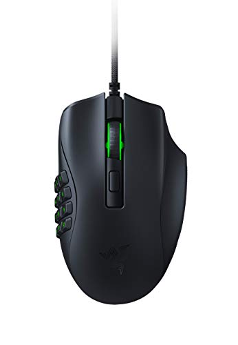 Razer Naga X Wired MMO Gaming Mouse: 18K DPI Optical Sensor - 2nd-gen Optical Switch - Chroma RGB Lighting - 16 Programmable Buttons - 85g - Classic Black - Mouse - Naga X