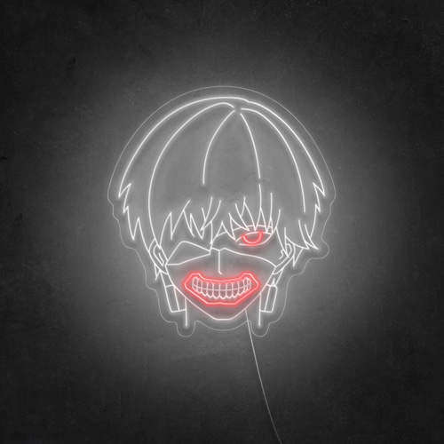 kaneki neon sign [65cm wide — 75cm tall]