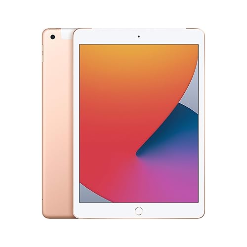 2020 Apple iPad (10,2-Zoll, Wi-Fi + Zellular, 128GB) Gold (Generalüberholt) - 128GB - Wi-Fi + Cellular - Gold