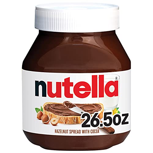 Nutella Hazelnut Spread with Cocoa for Breakfast, 26.5 oz Jar - 26.5 Ounce (Pack of 1)