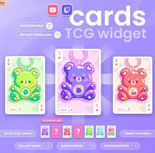 Card TCG widget by CiaraDesigns