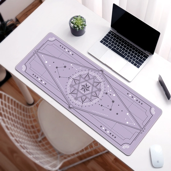 Stars Gaming Desk Mat Starry Mouse Mat Astronomy Game Room Decor - H