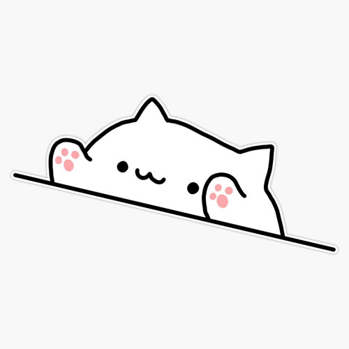 Generic Bongo Cat! Sticker Decal Bumper Sticker 5 inches