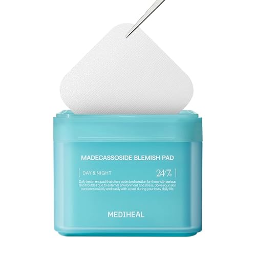 MEDIHEAL Madecassoside Cotton Facial Pads - Toner Pads with Centella Asiatica to Improve Uneven Skin Tone - Vegan Face Gauze Pads, 100 Pads - Madecassoside Pad