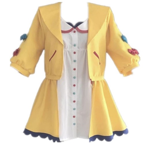 VTuber Inugami Korone Cosplay Costume Women Cute Uniforms Halloween Carnival YouTuber Suit Fancy Outfits - Female XS Costume+wig+shoes