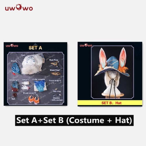 【Pre-sale】Uwowo League of Legends/LOL: Aurora Witch Bunny Champion Cosplay Costume | Costume+Hat / XL