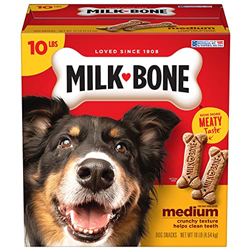 Milk-Bone Original Dog Biscuits, Medium Crunchy Dog Treats, 10 Pound - Medium - 10 Pound (Pack of 1)