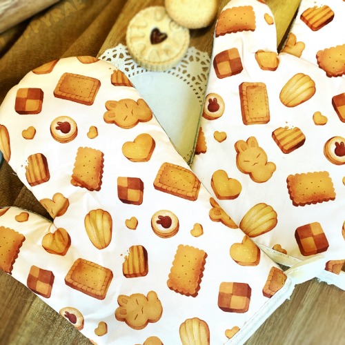 "Butter Cookie" Oven Mitt (Set of 2)