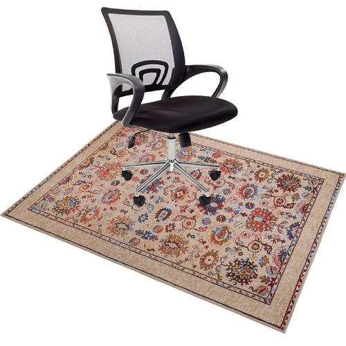Anidaroel Office Chair Mat for Hardwood Floor, 47"X59" Chair Rugs Floor Protectors, Desk Chair Mat for Rolling Chair, Computer Chair Mat with Anti-Slip, Low Pile Carpet Mats for Home Office