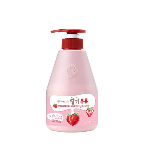 WELCOS KWAILNARA Strawberry Milk Body Lotion 560 g / 19.75 oz. 1.23 Pound (Pack of 1)