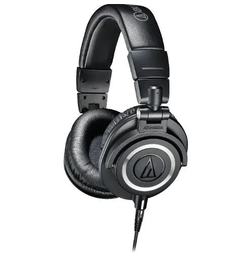Audio-Technica ATH-M50x Professional Studio Monitor Headphones, Black