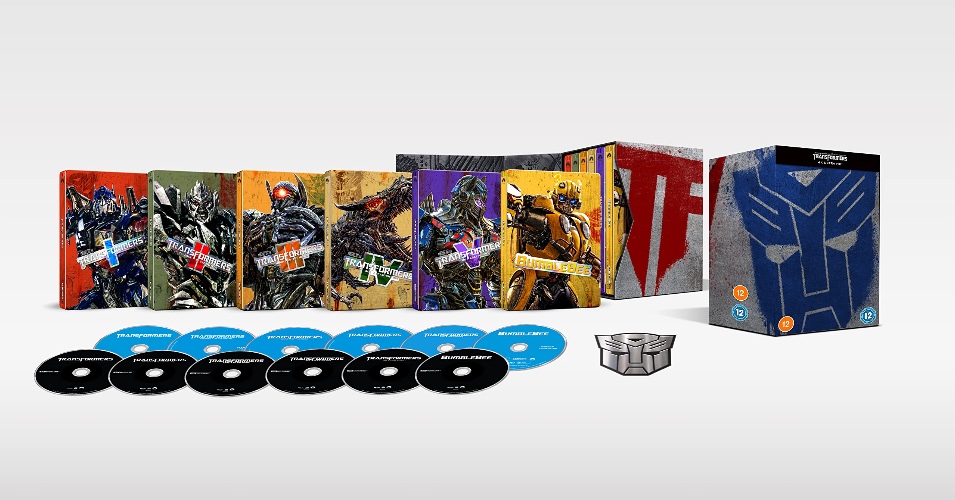 Transformers 6-Movie 4K UHD + Blu-ray Steelbook Collection [Region A & B & C]