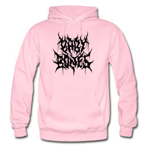 BABYB0NES METAL HOODIE - BLACK LOGO | light pink / 3XL