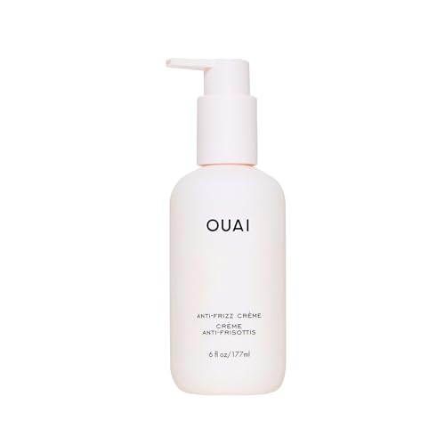OUAI Anti Frizz Cream - Moisturizing Hair Cream with Frizz Control & Heat Protection - Provides Lasting Hydration with Jackfruit & Beetroot Extract - Paraben, Phthalate & Sulfate Free (6 oz) - 6 Ounce (Pack of 1)