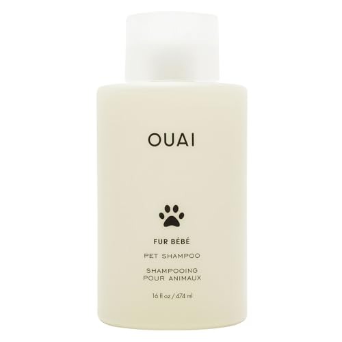 OUAI Fur Bébé Pet Shampoo, Mercer Street Scent - Dog Shampoo and Coat Wash for Hydrating, Cleansing and Adding Shine to Pet Hair - Pet Supplies by OUAI (16 Fl Oz)