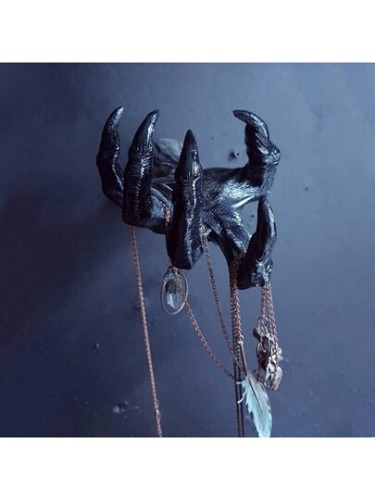 Gothic hand candle holder