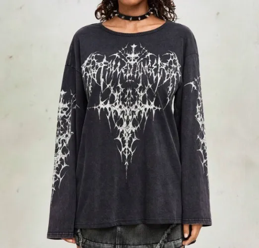 Grunge Punk Vintage Oversize T-Shirt