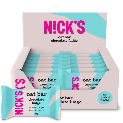 NICKS Oat Bar Chocolate Fudge,  (12x35g)