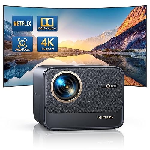 Beamer【Official Netflix & Dolby Audio】25000 Lumens Autofocus/Keystone Correction WiFi6 Bluetooth Beamer Full HD 1080P, Support 4K 60Hz Video Beamer for Home Cinema/Outdoor Mobile Phone Projector