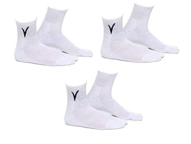 V-Toe Thick Flip-Flop Socks - Tabi Split Toe Cotton Socks for Men & Women - Japanese Toes Separated Socks - Large - White_v