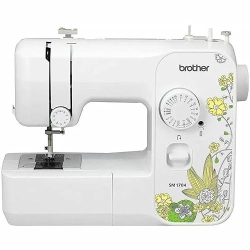 Brother SM1704 Sewing Machine, 7.6" x 17.25" x 13.8", White