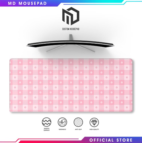 MD Mousepad | Daisy Pastel | Extended Mousepad | Large Gaming Mousepad | Long Mouse pad Deskmat Deskpad | MD Custom Mousepad Official Store