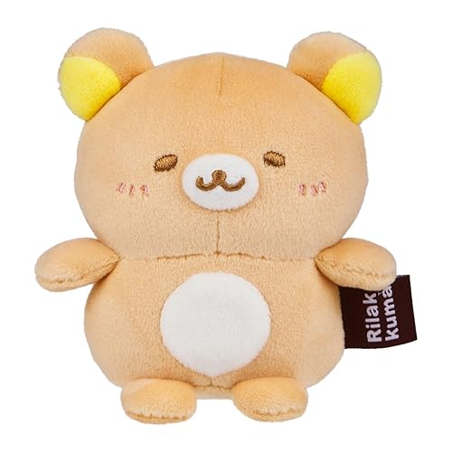 San-X Original Rilakkuma Honyagurumi Series Sitting Mochi Plush - 4" Rilakkuma - Rilakkuma