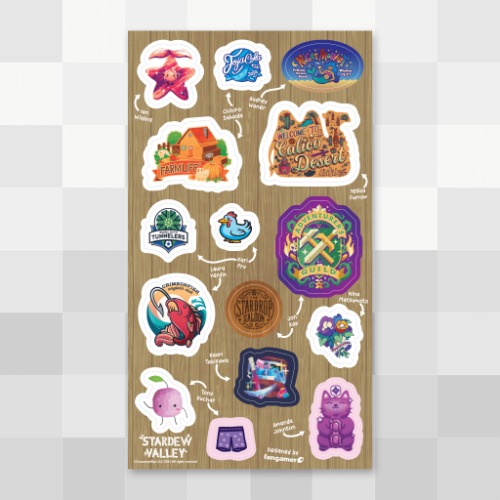 Pelican Town Sticker Sheet