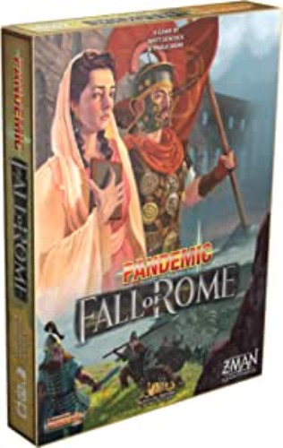 Pandemic Fall of Rome, Adults and Family,Cooperative Board Game | Ages 8+ | 1 to 5 Players | Average Playtime 45-60 Minutes | Made by Z-Man Games