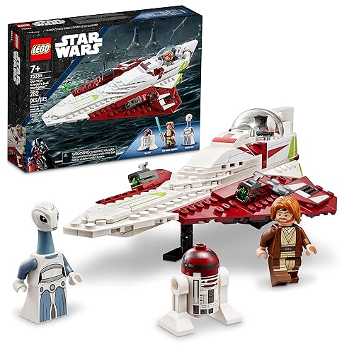 LEGO Star Wars OBI-Wan Kenobi's Jedi Starfighter 75333 Building Toy Set - Features Minifigures, Lightsaber, Clone Starship from Attack of The Clones, Great Gift for Kids, Boys, and Girls Ages 7+