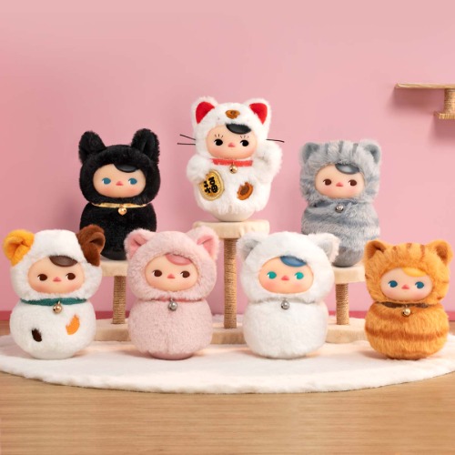 PUCKY Roly-Poly Kitty Series-Vinyl Plush Blind Box by POP MART - Single Blind Box