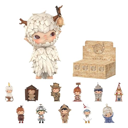 POP MART Hirono Shelter Series Figures, 12PCs HIRONO Blind Box Figures, Random Design Action Figures Collectible Toys Home Decorations, Holiday Birthday Gifts for Boys and Girls, Whole Set - Hirono Shelter Series Figures - Whole Set