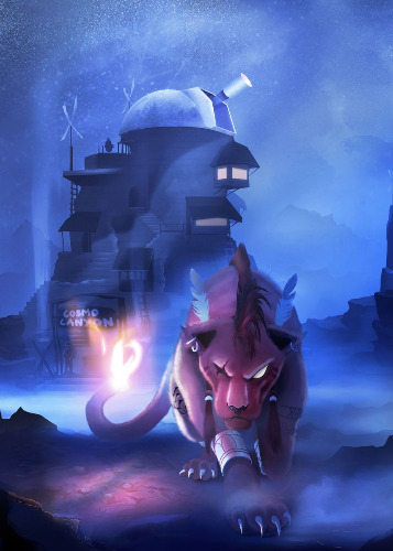 'Nanaki' Poster, picture, metal print, paint by ROMAN Gaël | Displate