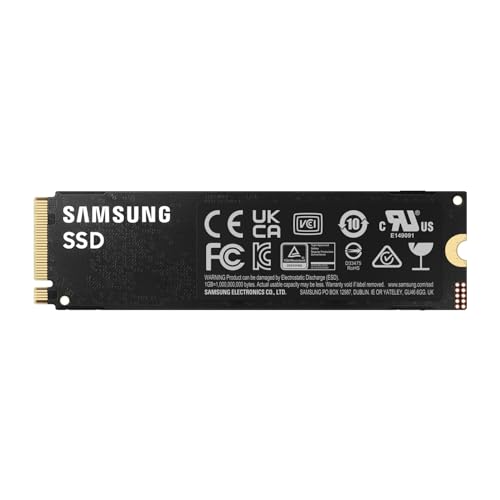 Samsung 990 PRO NVMe M.2 SSD, 4 TB, PCIe 4.0, 7,450 MB/s read, 6,900 MB/s write, Internal SSD, For gaming and video editing, MZ-V9P4T0BW - 4 TB - 990 PRO