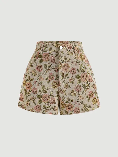 SHEIN MOD Floral Print Shorts