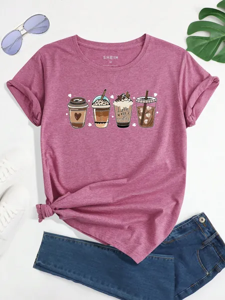 Beverage Print Tee