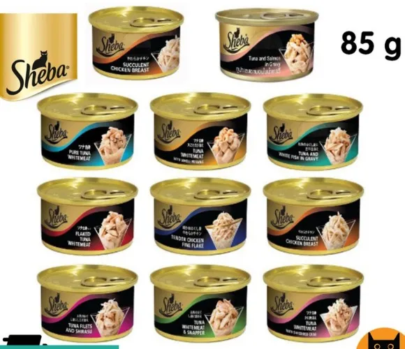 Sheba wet cat food - can