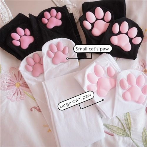 Medias de gatito | White paw cat ♡