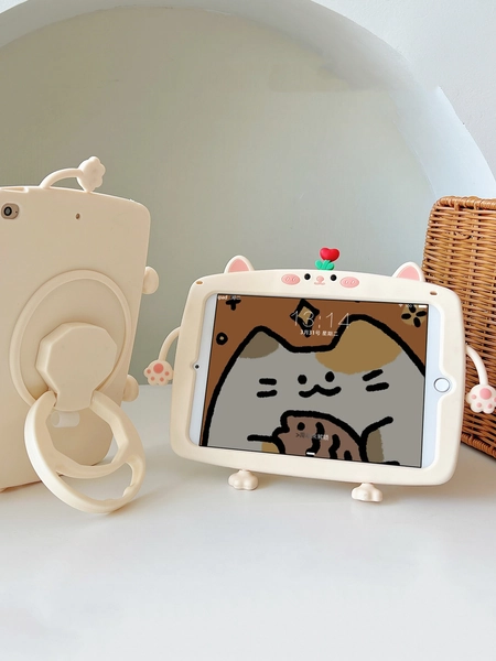 Coque Compatible Avec iPad Motif Chat Dessin Animé