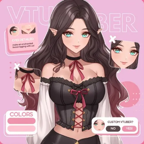 Custom VTuber Model (incl. rigging)